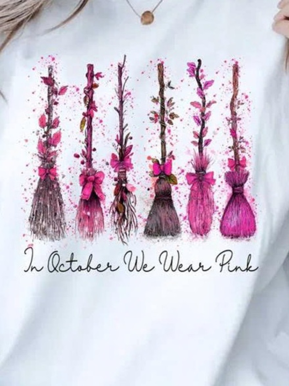 Pink shirt Graphic - "In October We Wear Pink" - Picture 2 of 2